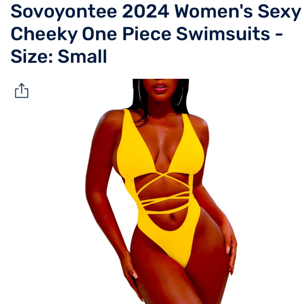 Yellow sexy swimwear or maybe for other things